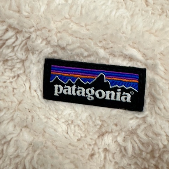 Patagonia Baby Girl Furry Friends Zip Up Hoody Pink White Sz 2T - Picture 4 of 9